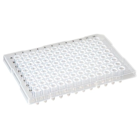Globe Scientific 96-well PCR plate, 0.2mL, PP natural PK PCR-HS-FL02